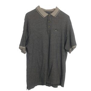 Mens Izod XL Polo Shirt Blue And Beige